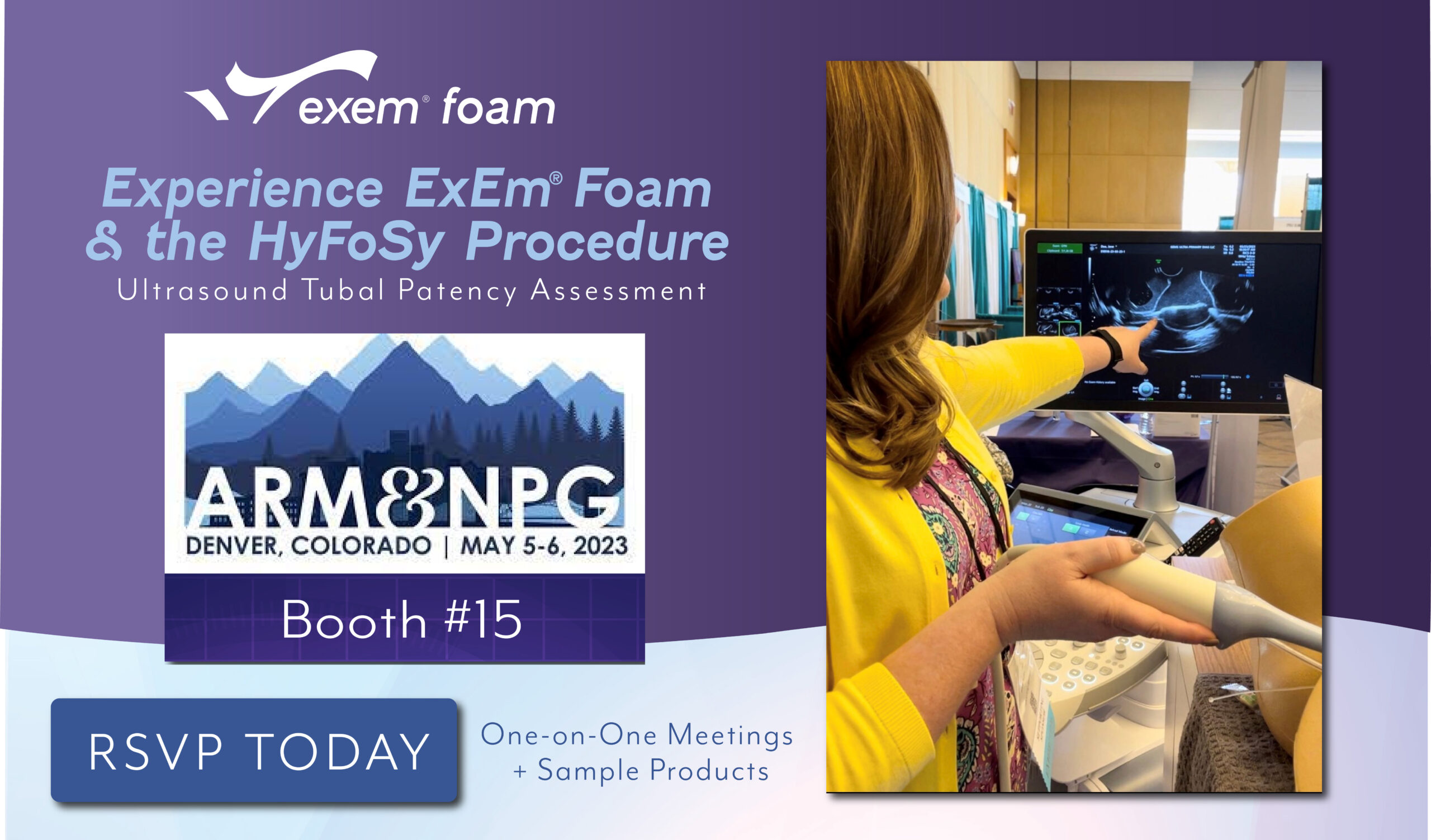 ExEm Foam booth at PCRS 2023
